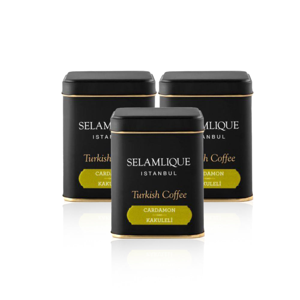 Selamlique Turkish Coffee 125G - Cardamom Aroma (Pack of 3)