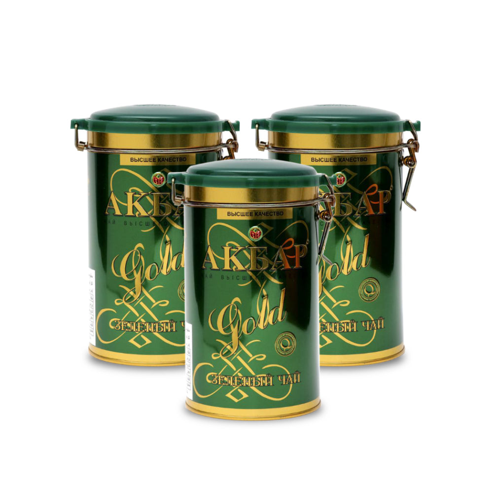 Akbar Green Gold Tin 275g (Pack of 3)