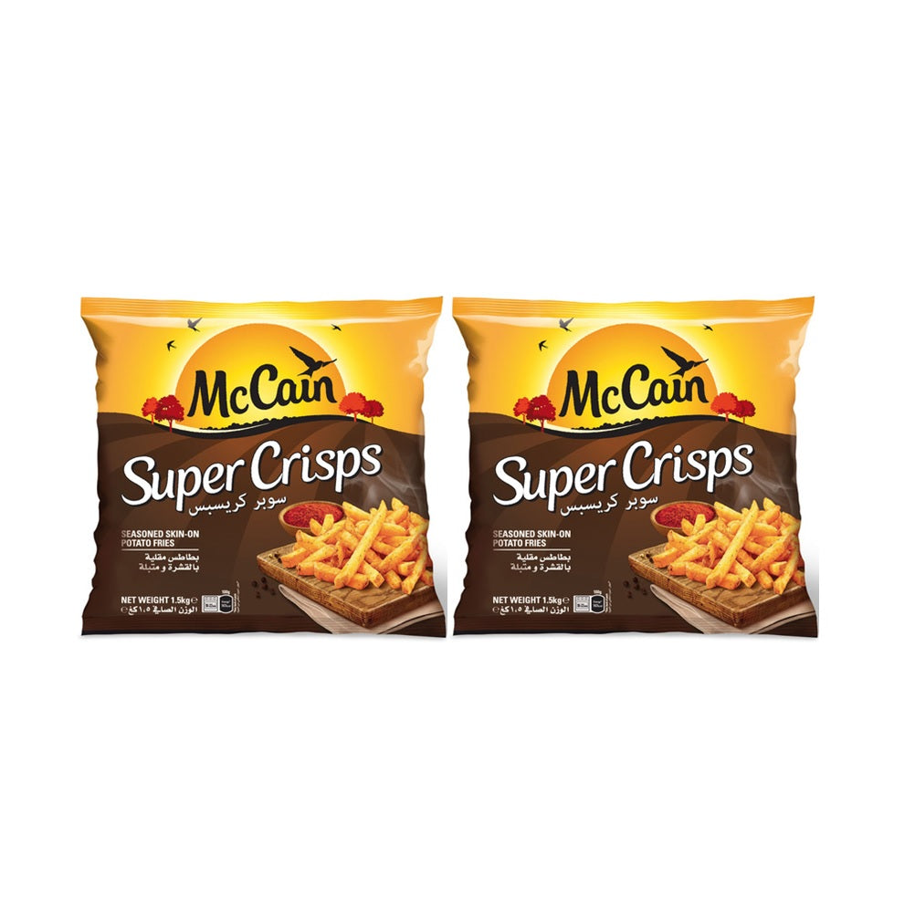 McCain Super Crisps Potato 1.5kg - (Pack of 2)