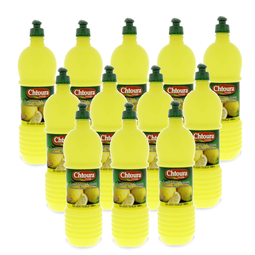 Chtoura Lemon Flavour Seasoning 1L - (Pack of 12 pieces)