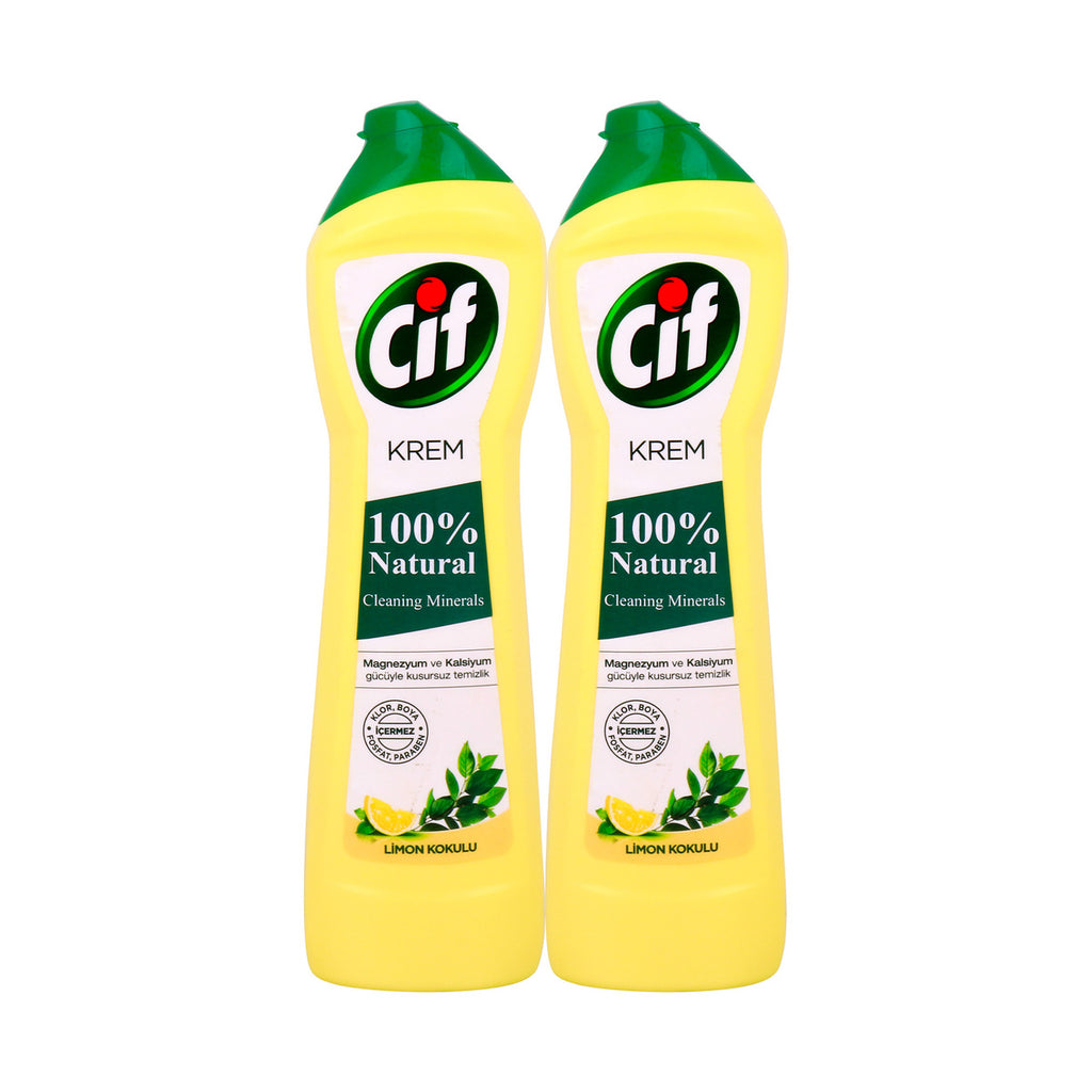 CIF Cream Lemon Detergent 750ml (Pack of 2)