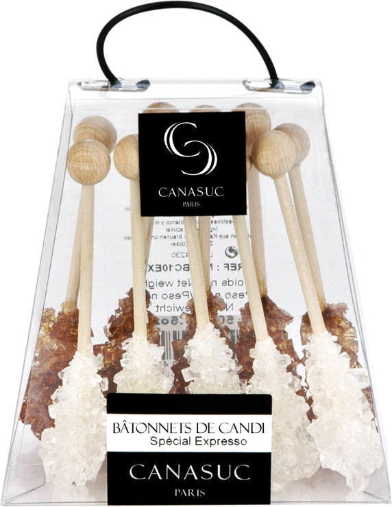 Canasuc White & Brown Candy Sticks Espresso Size 50g (Pack of 2)