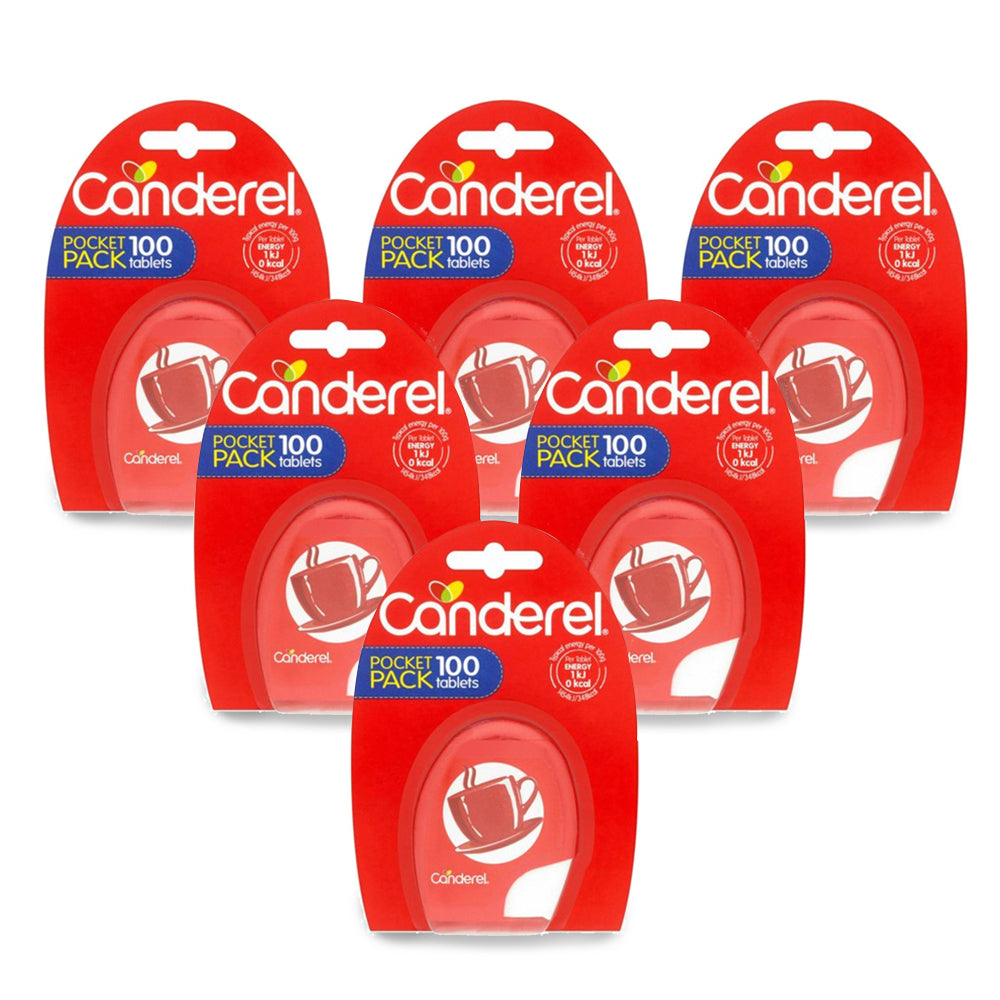 Canderel Low Calorie Sweetener Tablet 100s (Pack of 6 Pieces)