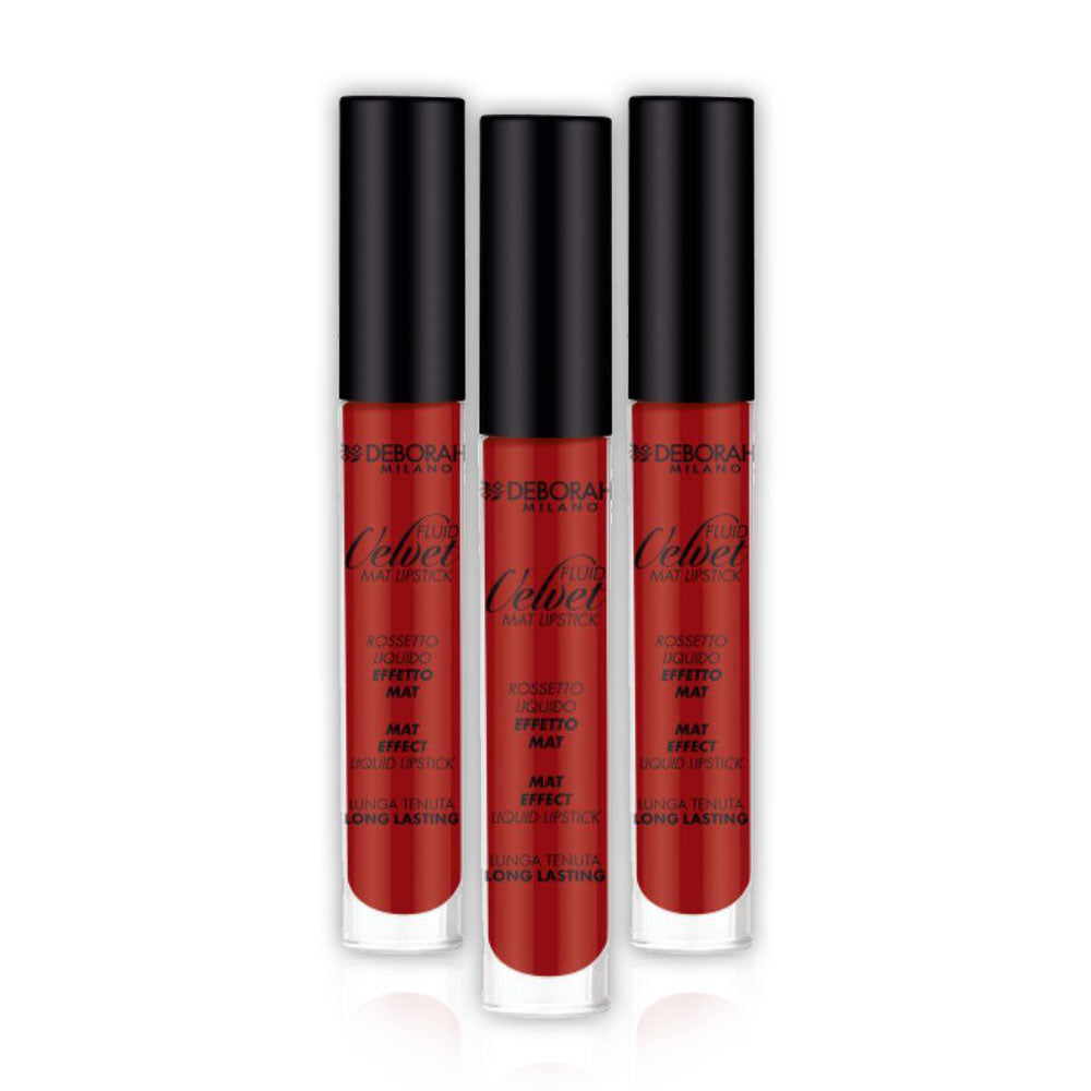 Deborah Fluid Velvet Lipstick 14 - (Pack of 3)