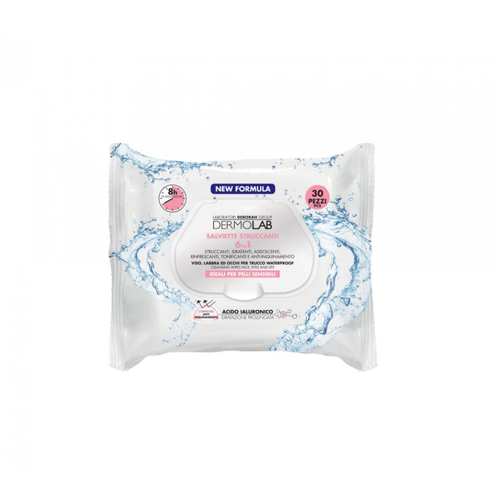 6 in 1 Cleansing Wipes - Face, Eyes And Lips (30 Pieces) (Pack Of 3)