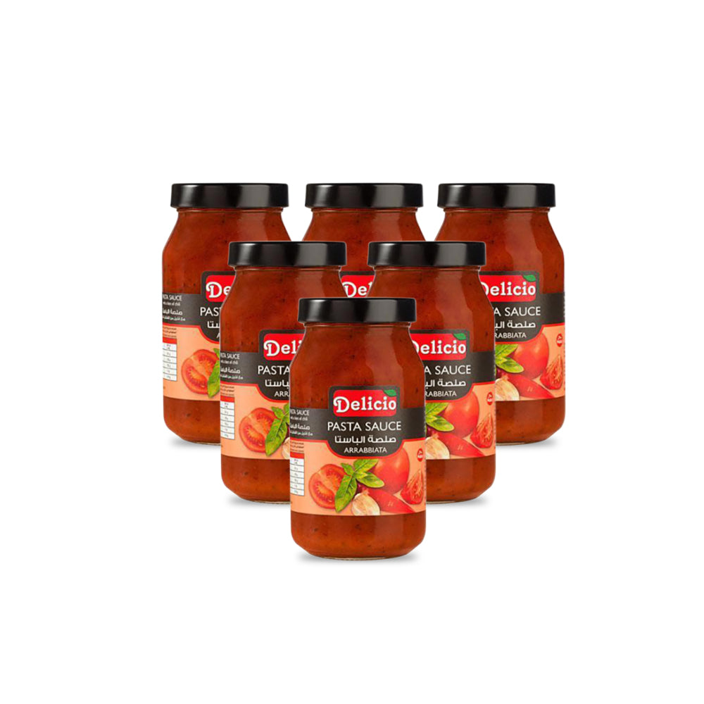 Delicio Arrabiata Pasta Sauce 500G (حزمة 6)
