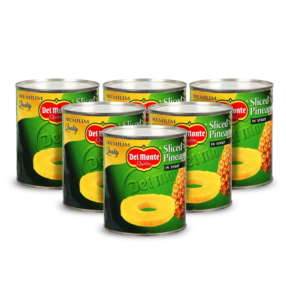 Del Monte Pineapple Slices in Syrup 836gm - (Pack of 6 pieces)