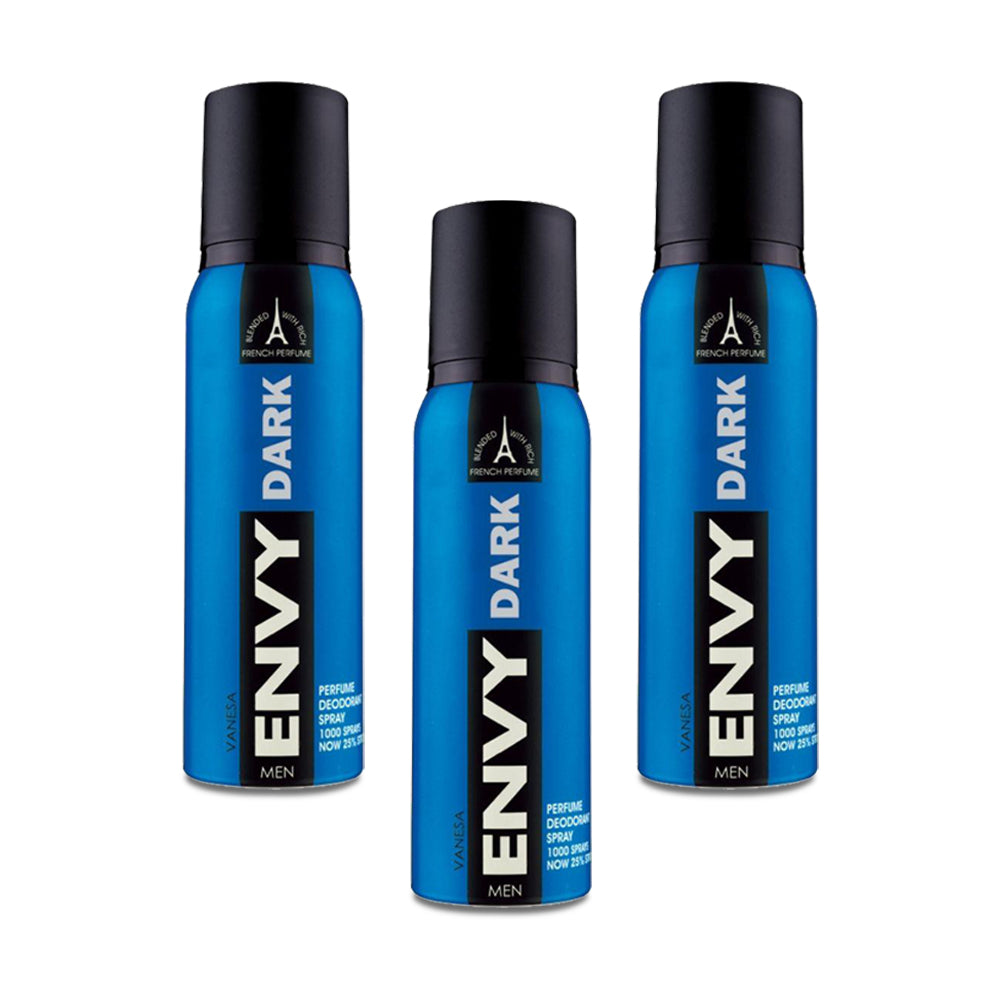 Envy Dark Deodorant Spray for Men 120ml - (Pack of 3)