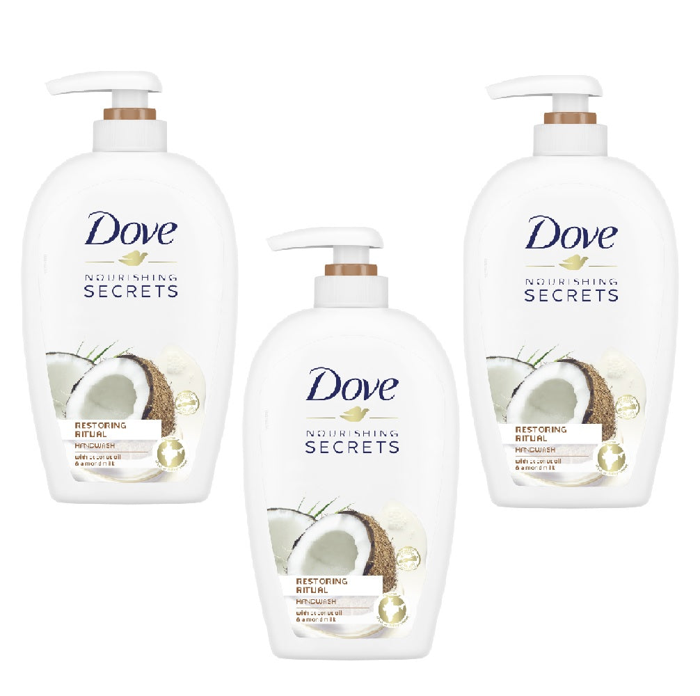 Dove Nourish Secrets Restoring Ritual Hand Wash 250ml - (Pack of 3)
