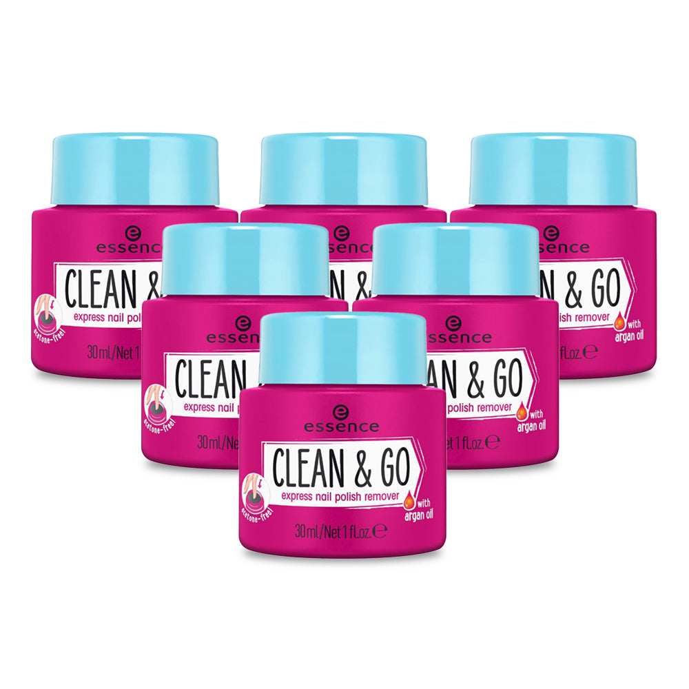 Essence Clean & Go Express Nail Polish Remover - (Pack of 6)