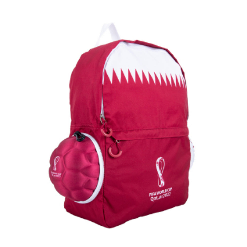 Foldable Back Pack Ball Bag Qatari Flag FIFA 2022 EDITION