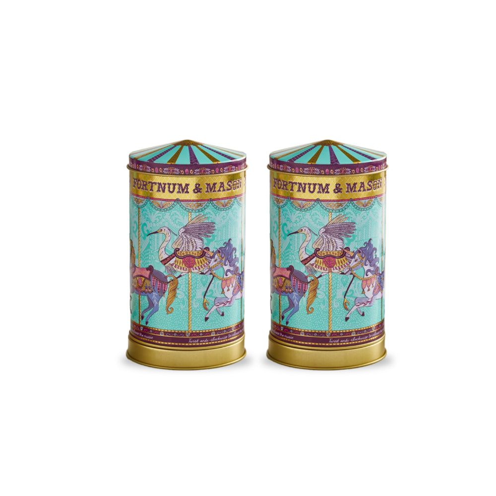 Fortnum & Mason Mini Merry Go Round Musical Biscuit 150g (Pack of 2)