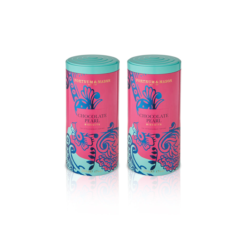 Fortnum & Mason Piccadilly Chocolate Pearl Biscuits 200g (Pack of 2)