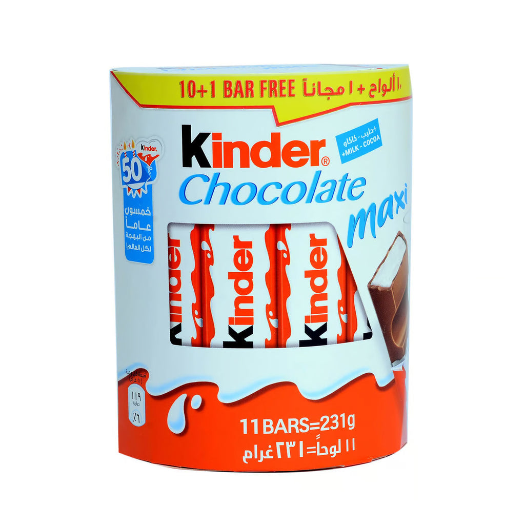 Ferrero Kinder Chocolate Maxi 231g - (Pack of 2)