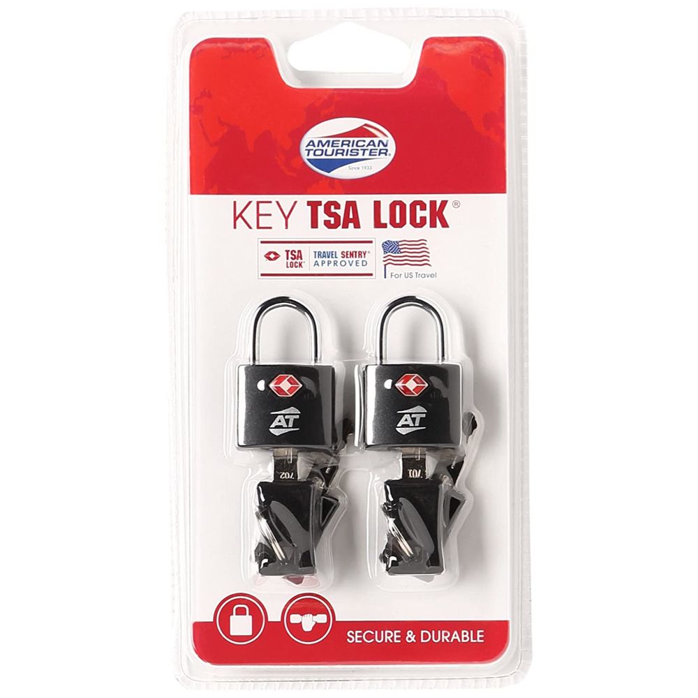 American Tourister TSA Key Lock-Black