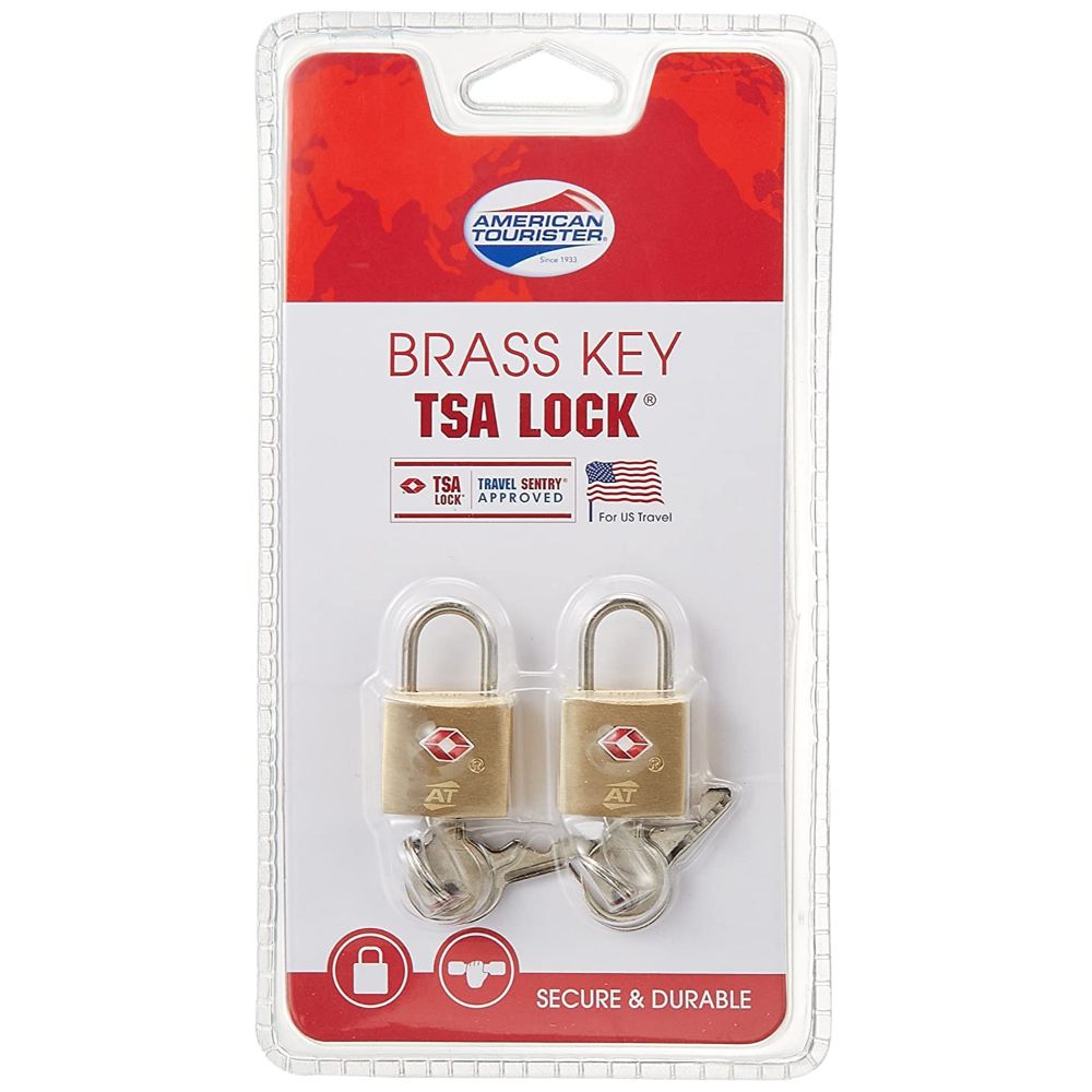 American Tourister TSA Key Lock-Gold/Brass