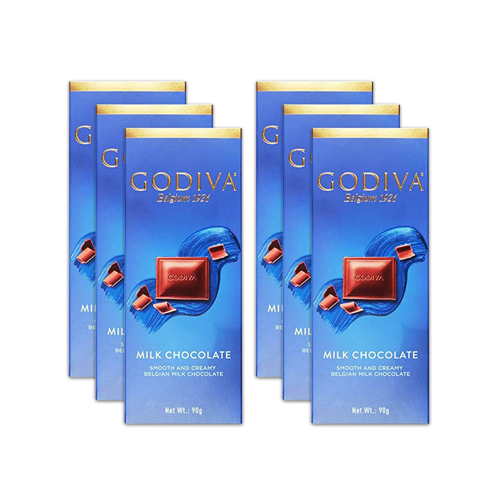 Godiva Pure Milk Chocolate 90 Gm ( Pack Of 6 Pieces )