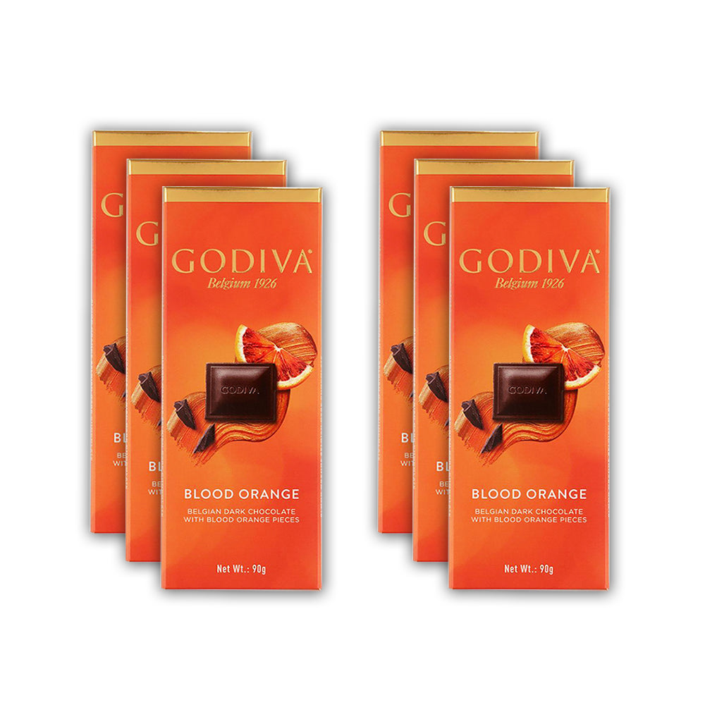 جوديفا - شوكولاتة بالبرتقال بالدم 90 جم (عبوة من 6 قطع)