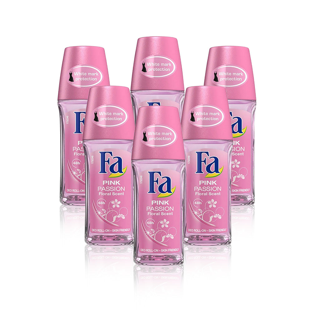 Fa Roll On Pink Passion 50ml - Pack Of 6 Pieces