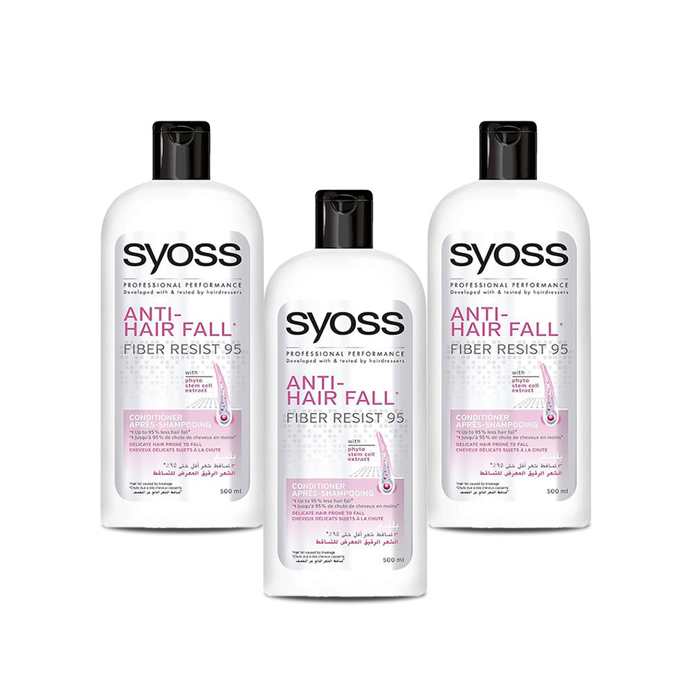 Syoss Conditioner Anti Hair Fall 500ml - (Pack of 3)