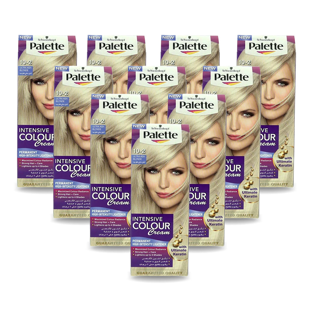 Palette Intensive Color Cream 10-2 Ultra Ash Blonde (Pack of 5)