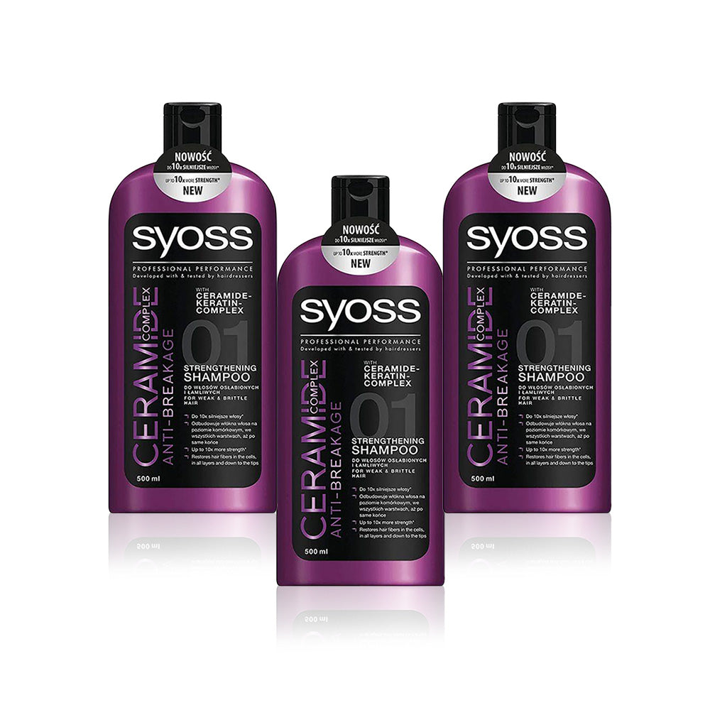 Syoss Shampoo Ceramide 500ml - Pack Of 3 Pieces