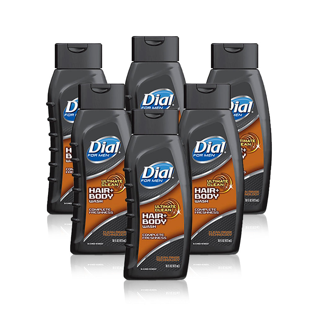 Dial Ultimate Clean Hair & Body Wash 473ml - (Pack Of 6)