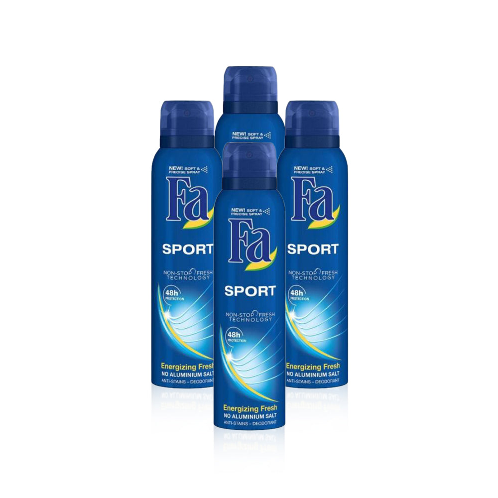Fa Deo Spray Sport 150ml - Pack of 4