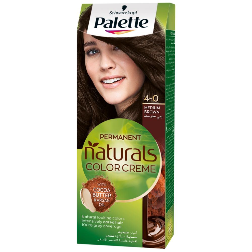 Palette Naturals Color Crème 4-0 Medium Brown (Pack of 5)