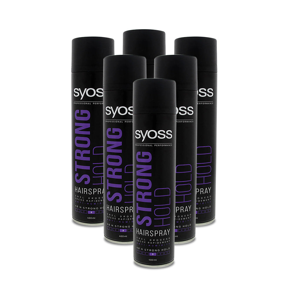 Syoss Hair Spray Strong Hold 400ml - Pack Of 6 Pieces