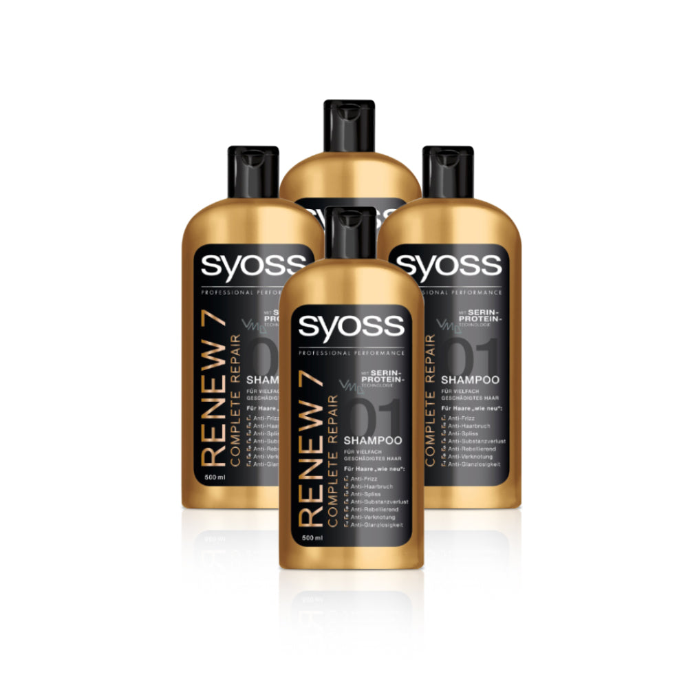 Syoss Shampoo Renew7 500ml - Pack of 4
