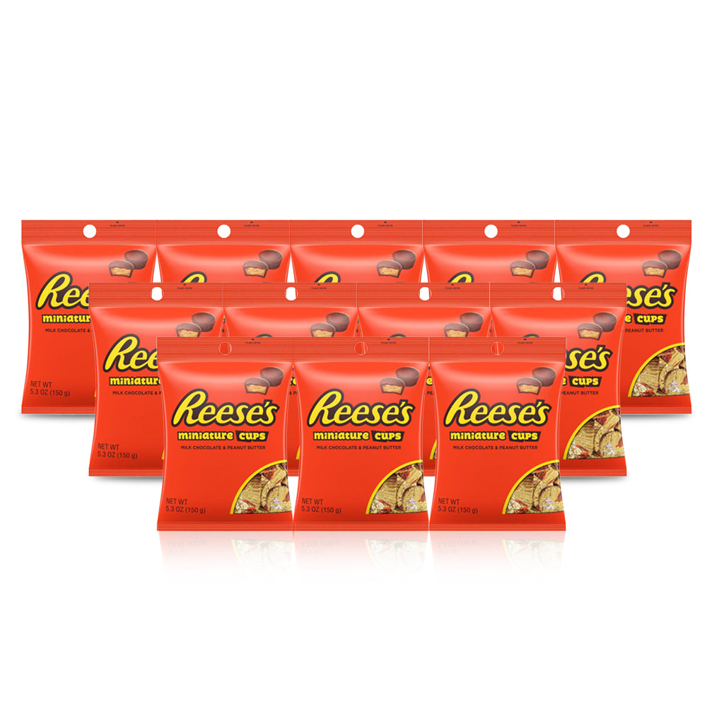 Hershey's Reeses Peanut Butter Cups Mini 150g (Pack of 12)