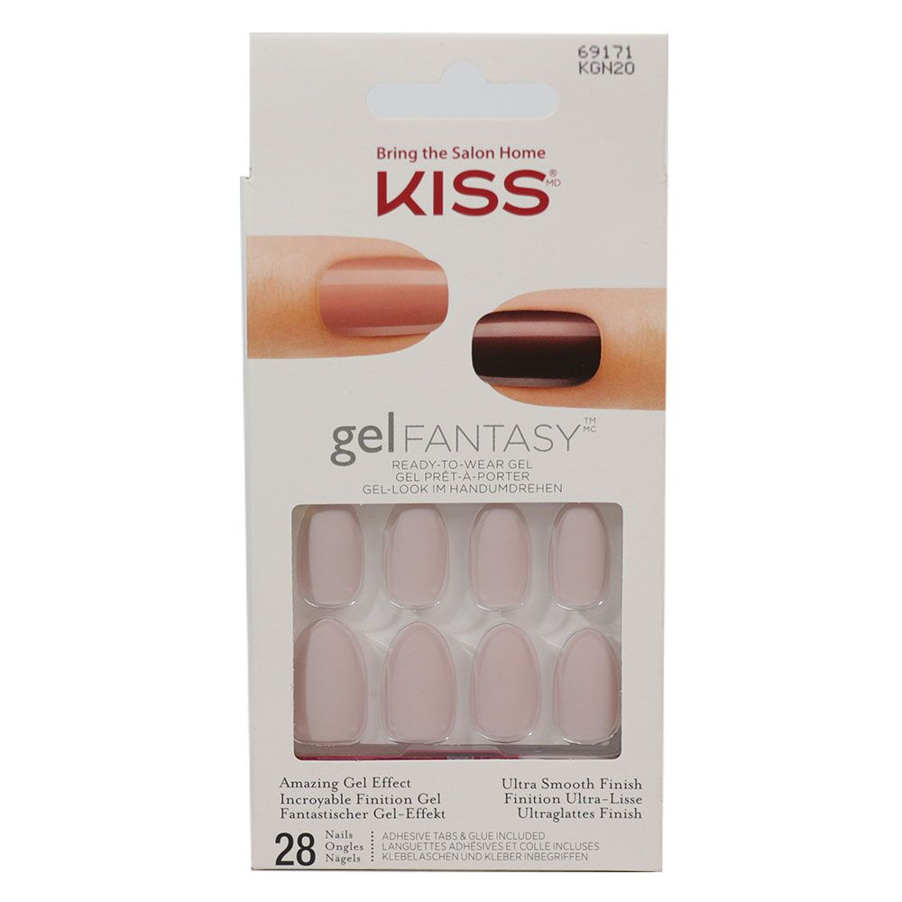 Kiss Gel Fantasy Nails medium Length - Pack Of 3 Pieces - Billjumla.com