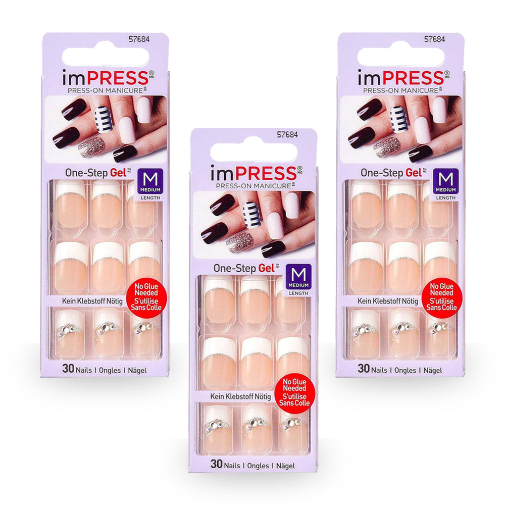 Impress Nails Zen Zone French Manicure - (Pack of 3)