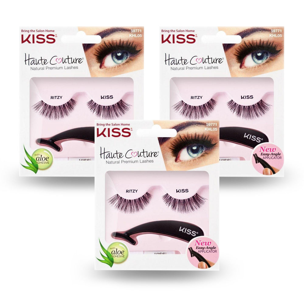 Kiss Haute Couture Single Lashes - Ritzy - (Pack of 3)