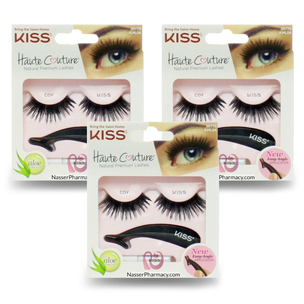 Kiss Haute Couture Single Lashes - Coy - (Pack of 3)