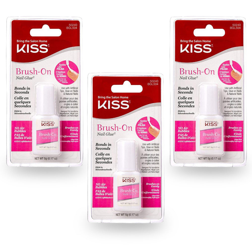 Kiss Lightning Speed Nail Glue - (Pack of 3)
