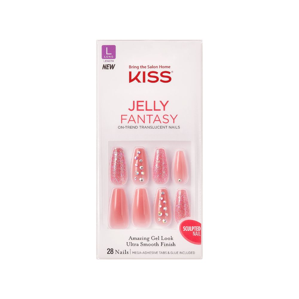 KISS Gel Fantasy Jelly Nails - Be Jelly (Pack Of 3)