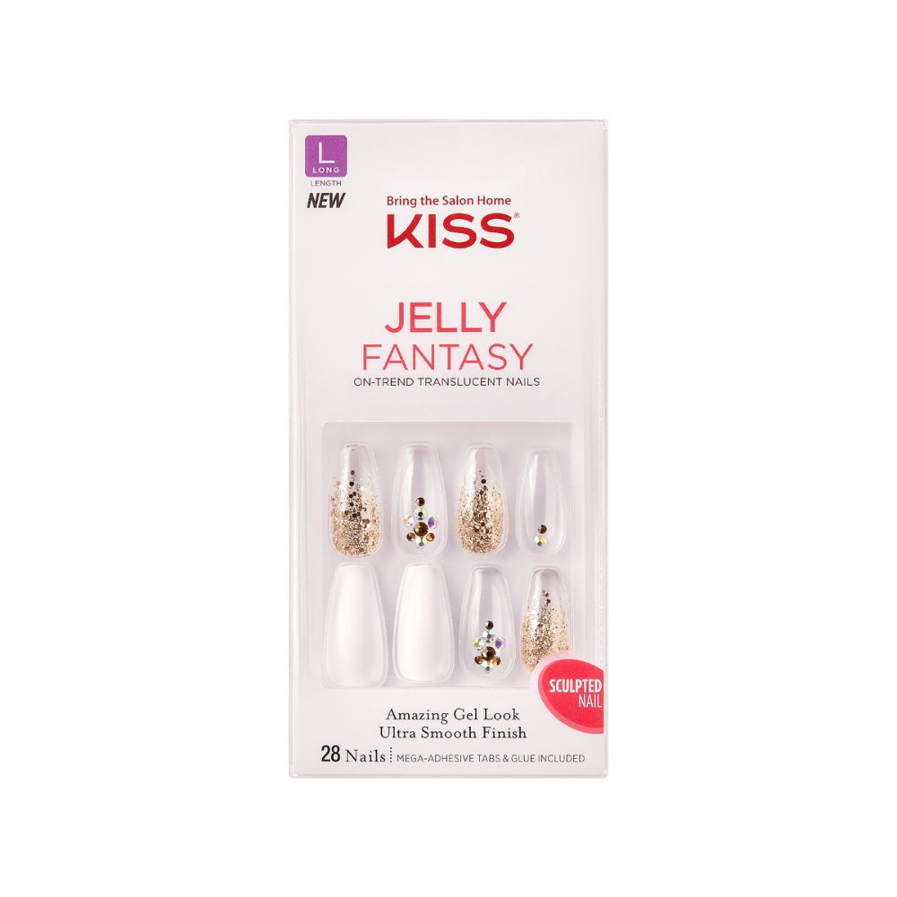 KISS Gel Fantasy Jelly Nails - Jelly Pop (Pack Of 3)
