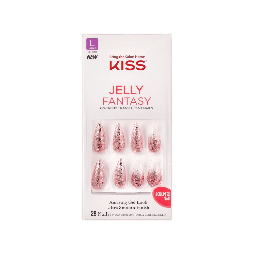 KISS Gel Fantasy Jelly Nails - Jelly Like (Pack Of 3)