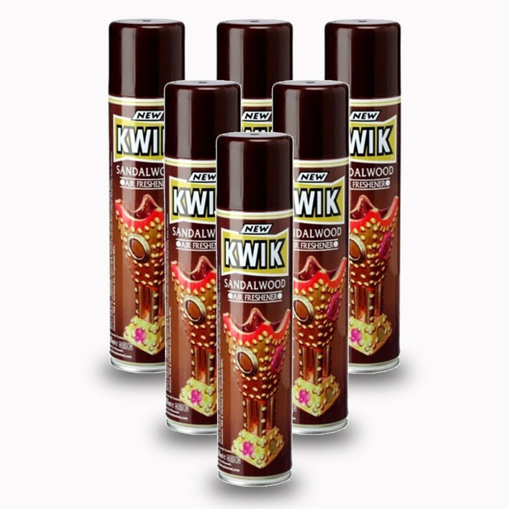 Kwik Sandalwood Air Freshener 300ml - (Pack of 6)