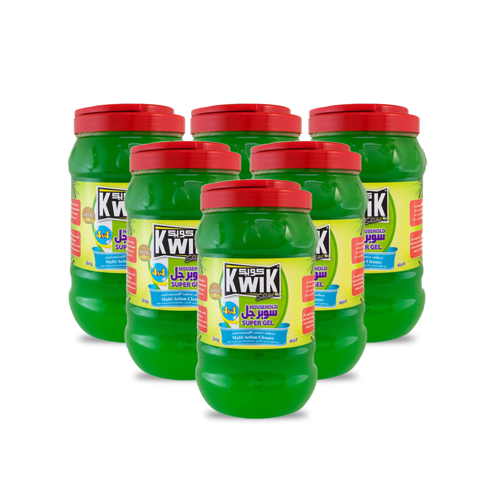 Kwik Super Gel Multi Purpose Cleaner 2 KG - Pack of 6 Pieces
