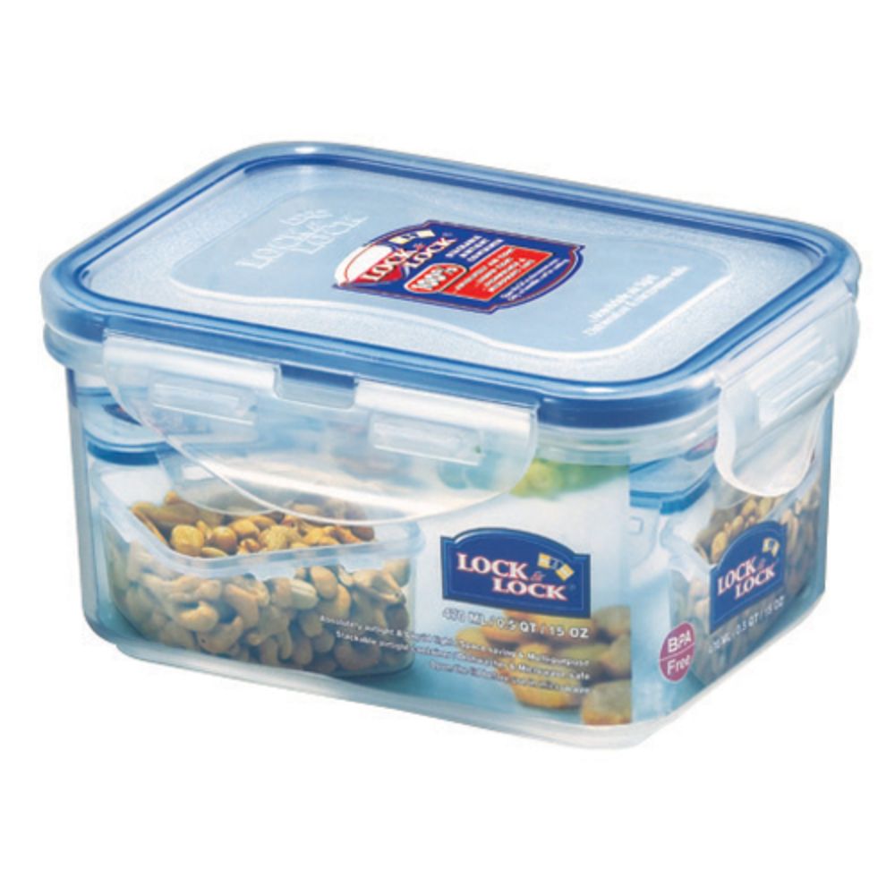 Lock N Lock Plactic Food Container 470ML - 6 Pieces