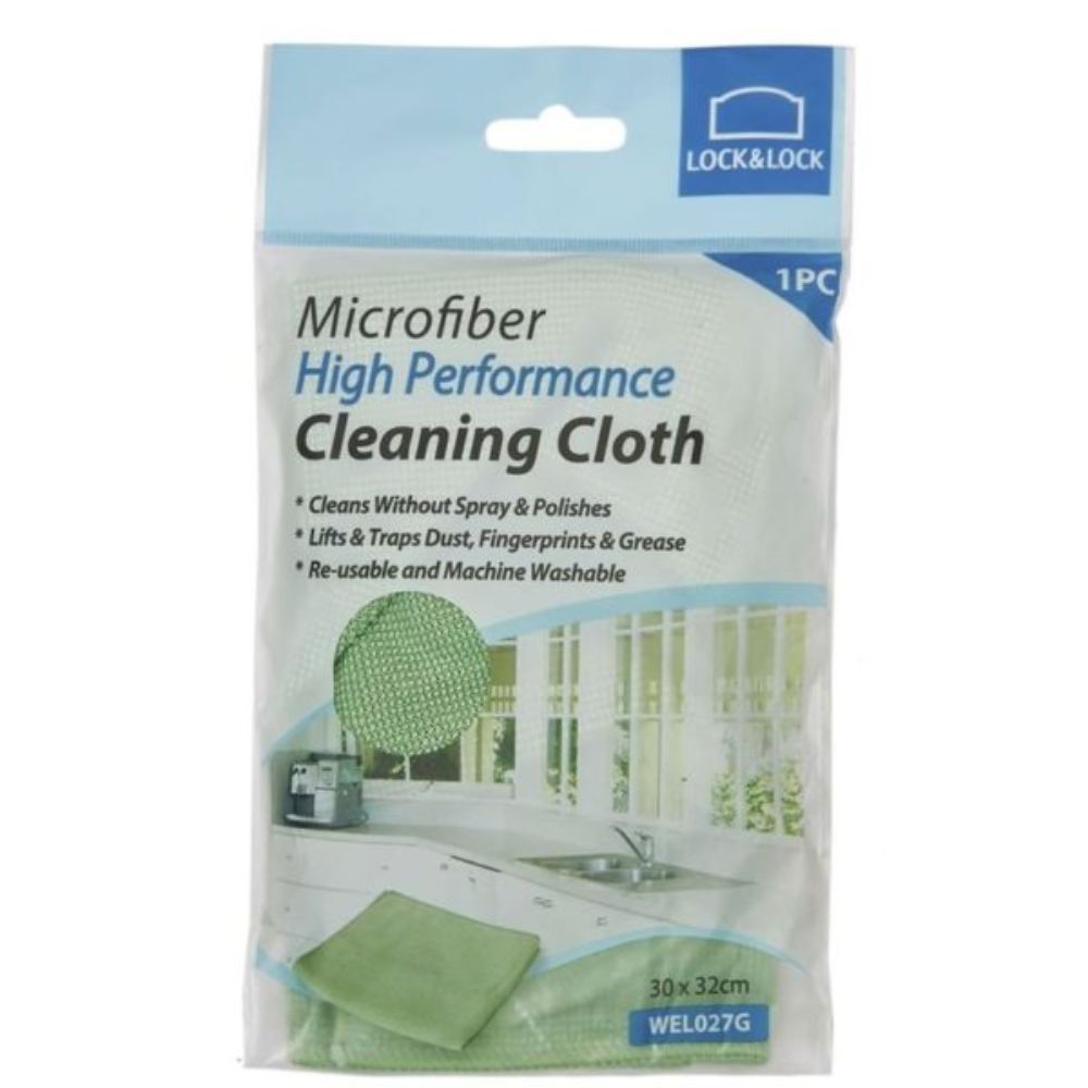 Lock N Lock High Performance Cleaning Cloth 30*32cm (Green)- 6 Pieces