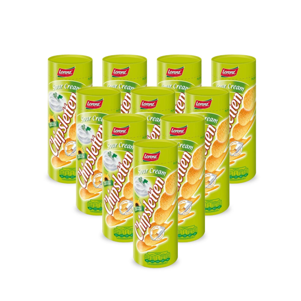 Lorenz Chipsletten Sour Cream 100g - (Pack of 10)