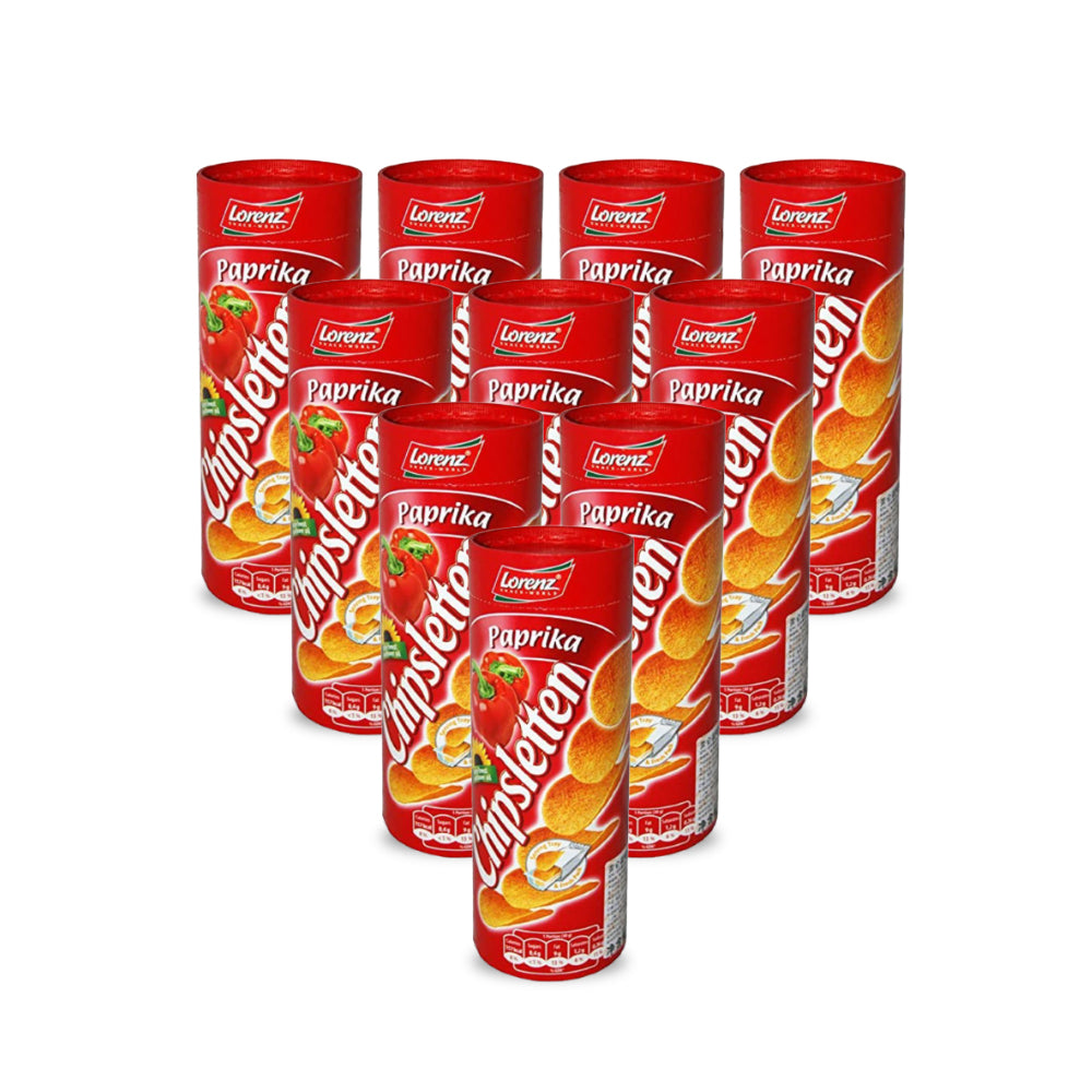 Lorenz Chipsletten Paprika 100g - (Pack of 10)