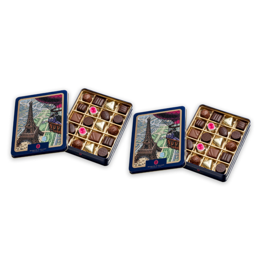 Eiffel Tower Assorted Chocolate Tin 210g (Pack of 2)