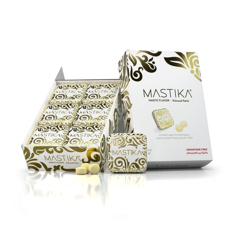 Mastika Gum Regular 1 Box (Total 12 Tins)