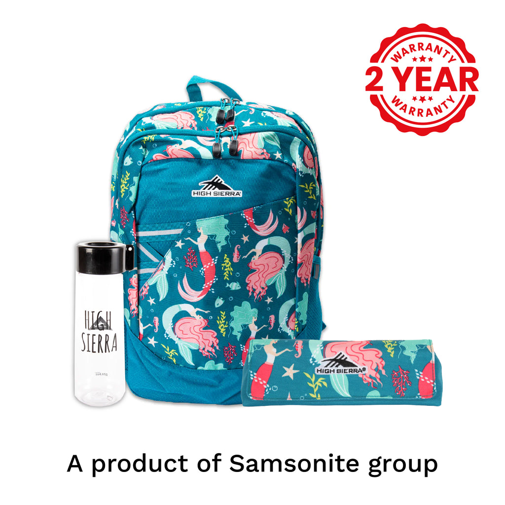 High Sierra Mermaid School Bundle (Backpack, Pencil Case, Bottle)