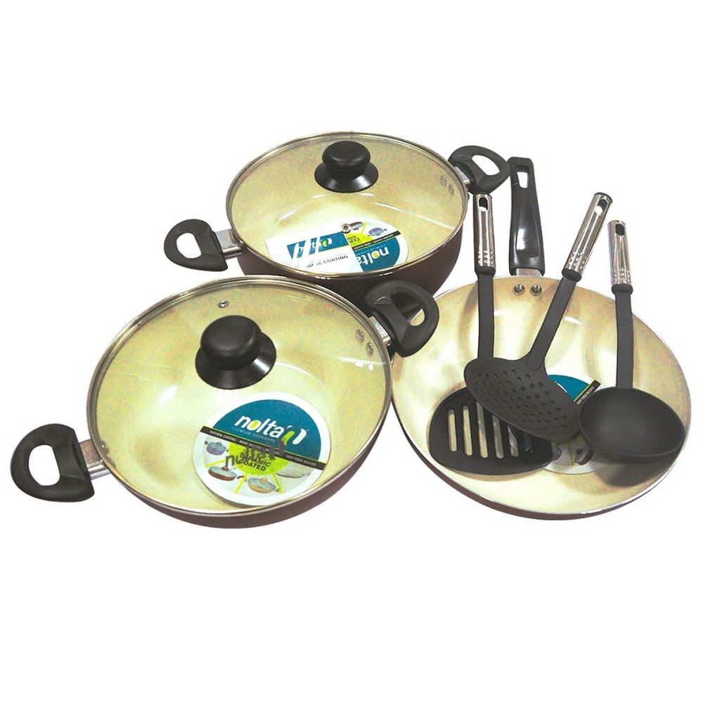 Nolta Ceramic Aluminium Nonstick Cookware Set 8Pieces